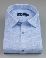 Linen Sky Blue Colour shirts for Men