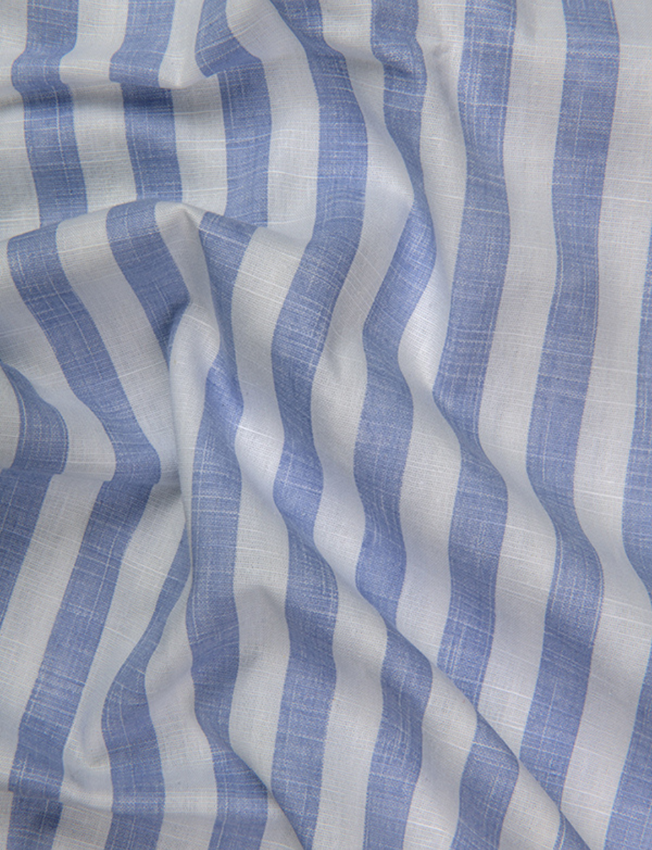 Linen Boss Patta Sky Blue Colour Shirts