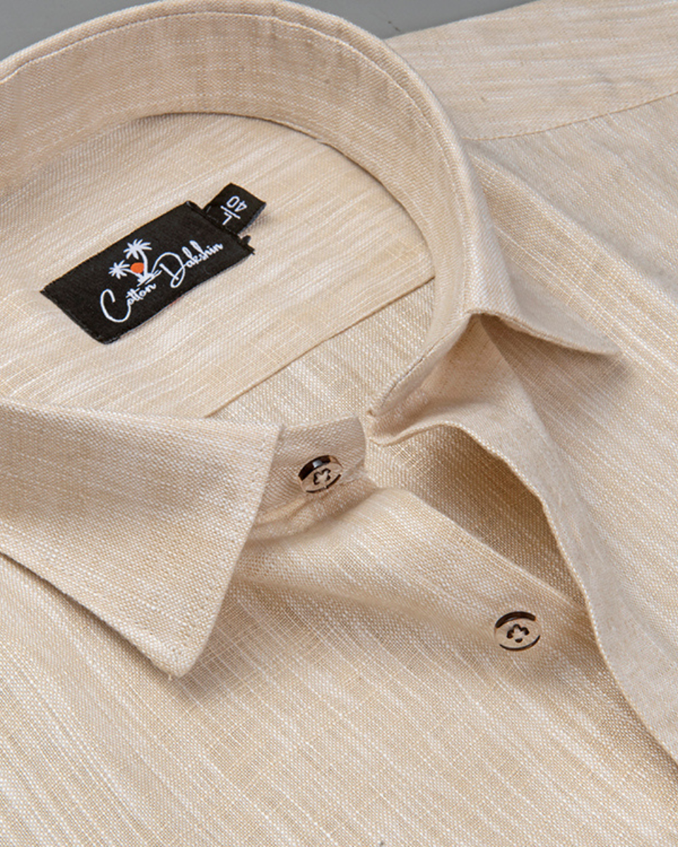 Linen Light Fone Colour Shirt for Men