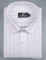 Linen Lining White Colour Shirts for Men