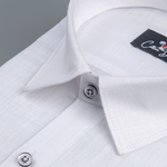Blended Linen White Shirts For Men