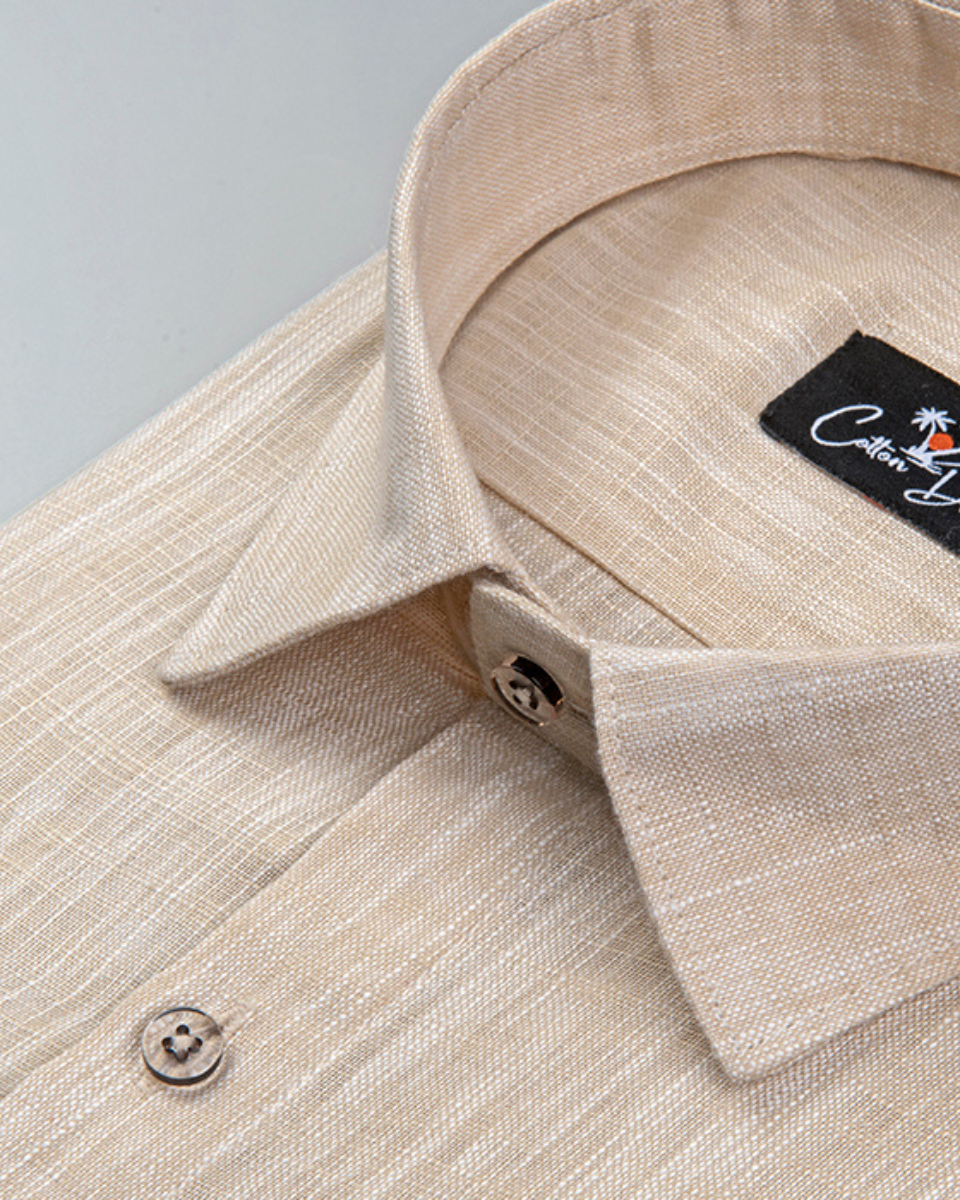 Linen Light Fone Colour Shirt for Men
