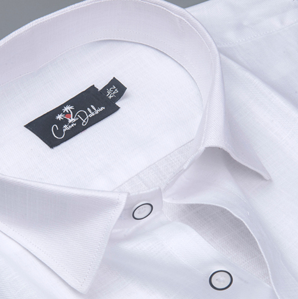 Linen White Premium Shirts for Men