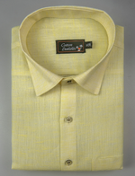 Linen Lemon Colour Shirts for Men