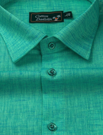 Linen Rama Blue Mix Colour Shirts for Men