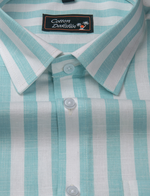 Linen Boss Patta Rama Green Colour Shirts