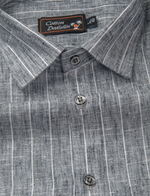 Euro Linen Dark Gray Colour with Lining Shirts for Men