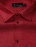 Linen Red Colour Shirts for Men