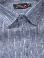 Euro Linen Blue Colour with Lining Shirts for Men