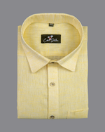 Linen Lemon Colour shirts for Men