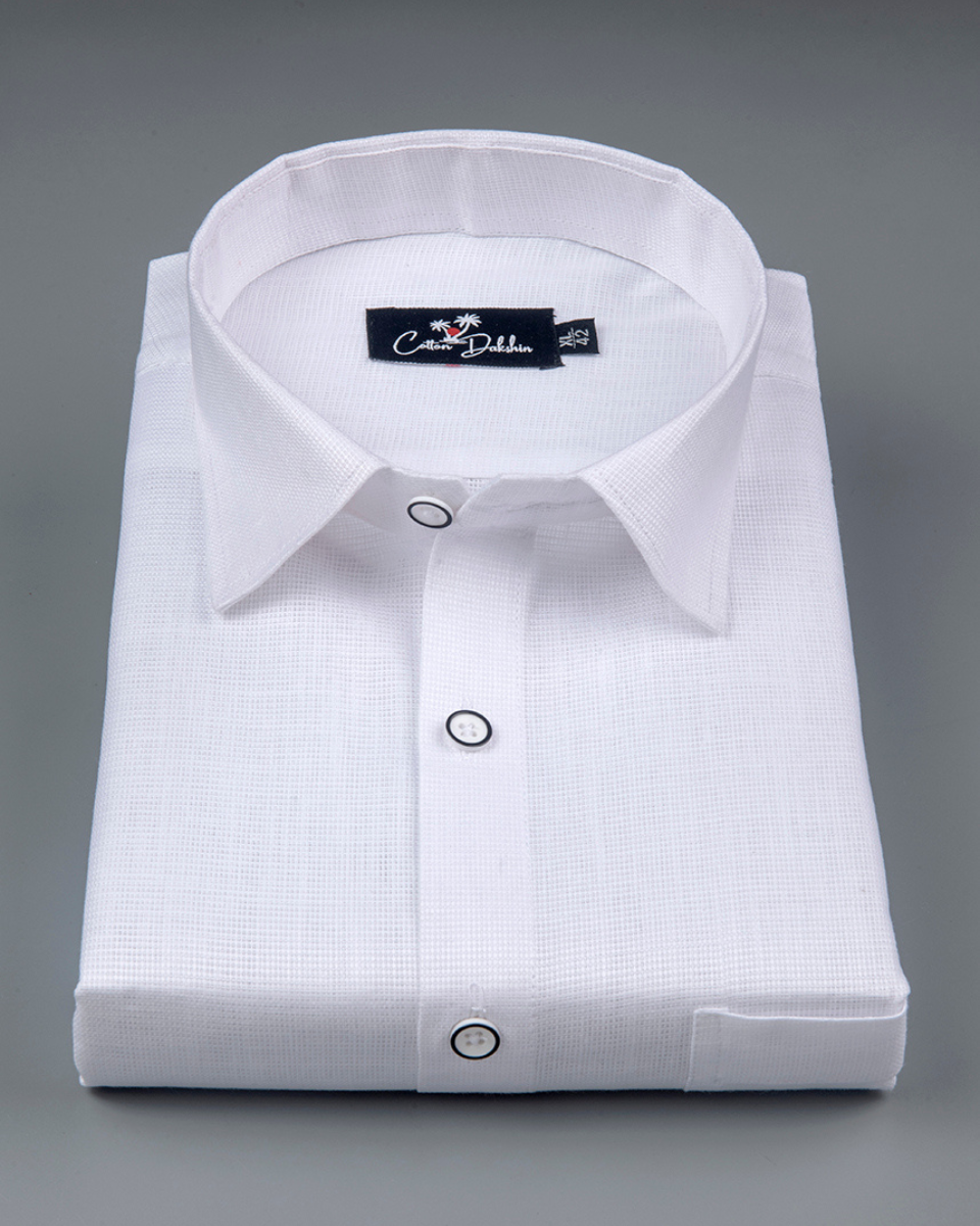 Casa Linen Prime White Shirts for Men