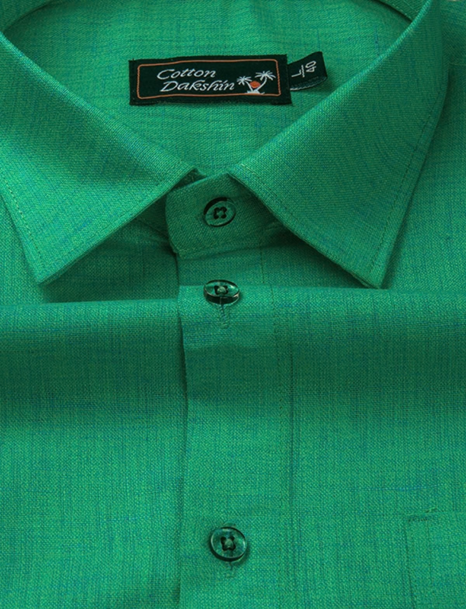Linen Green Colour Shirts for Men