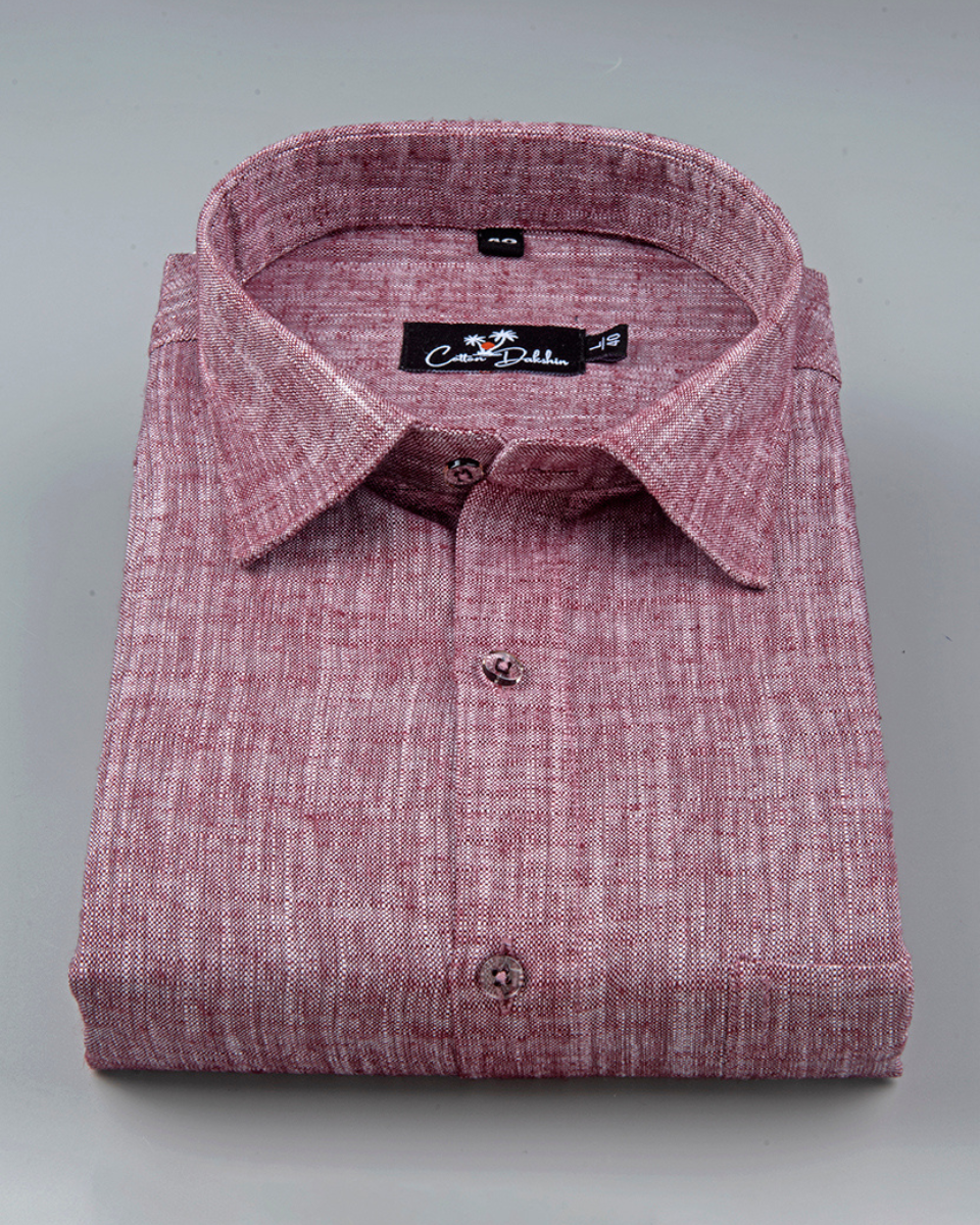 Linen Marrun Colour Shirt for Men