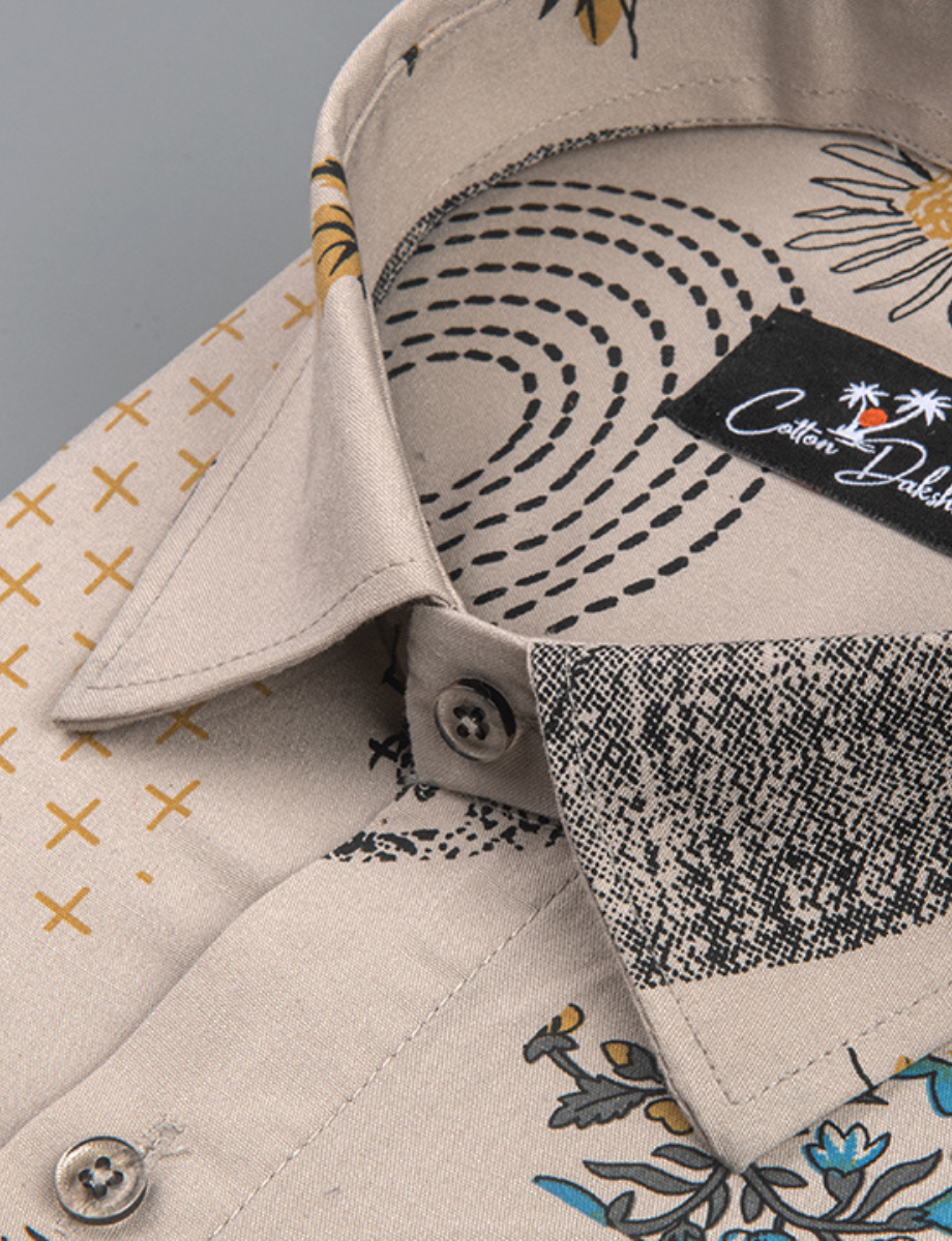 Rayon Print Fone With Rama FlowerPrint Shirts for Men
