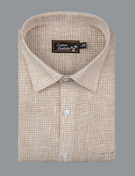 Linen Fone Colour Checks Shirts for Men