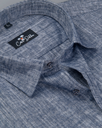 Linen Nevy Blue Colour Shirt for Men