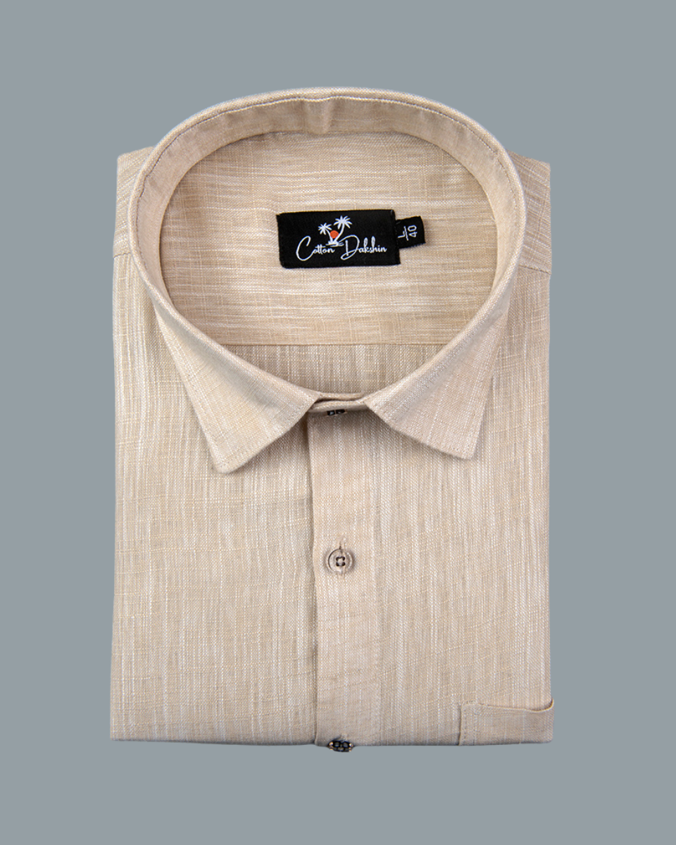 Linen Light Fone Colour Shirt for Men