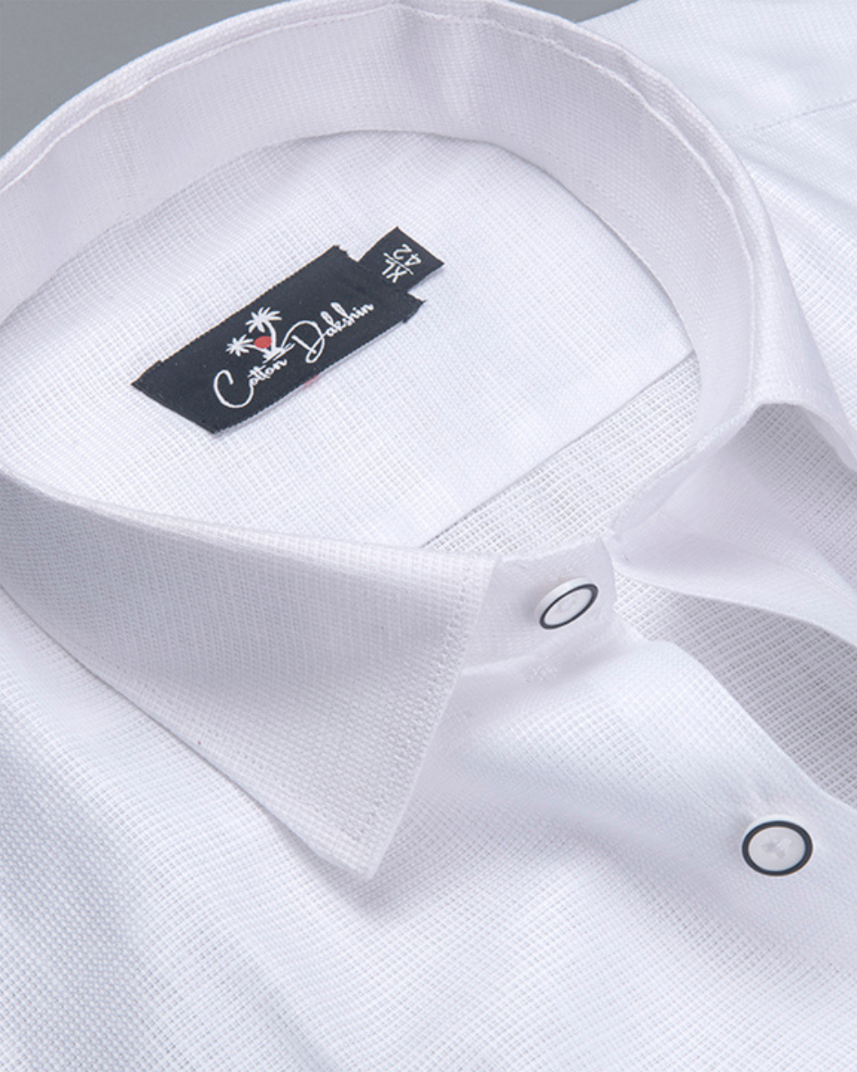 Casa Linen Prime White Shirts for Men