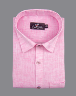 Linen Pink Colour Shirts for Men
