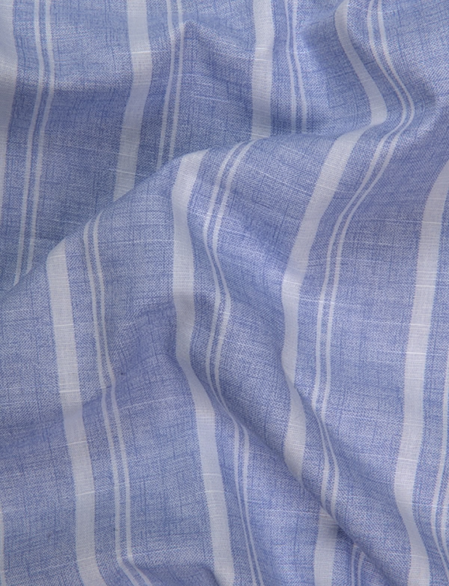 Slub Linen Lavenderwith White Lining Shirts for Men