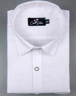 Italian linen Structure White Shirts for Men