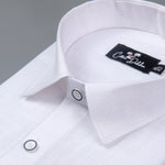 Italian linen Structure White Shirts for Men