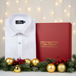 Italian linen Structure White Shirts for Men