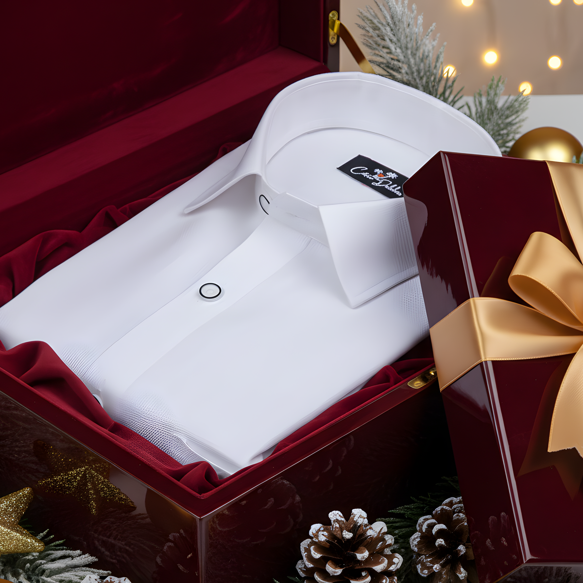 Italian linen Structure White Shirts for Men