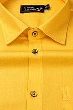 Bristol Linen Dark Yellow Colour Shirts for Men