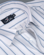 Linen White with Blue Lining Shirts for Men