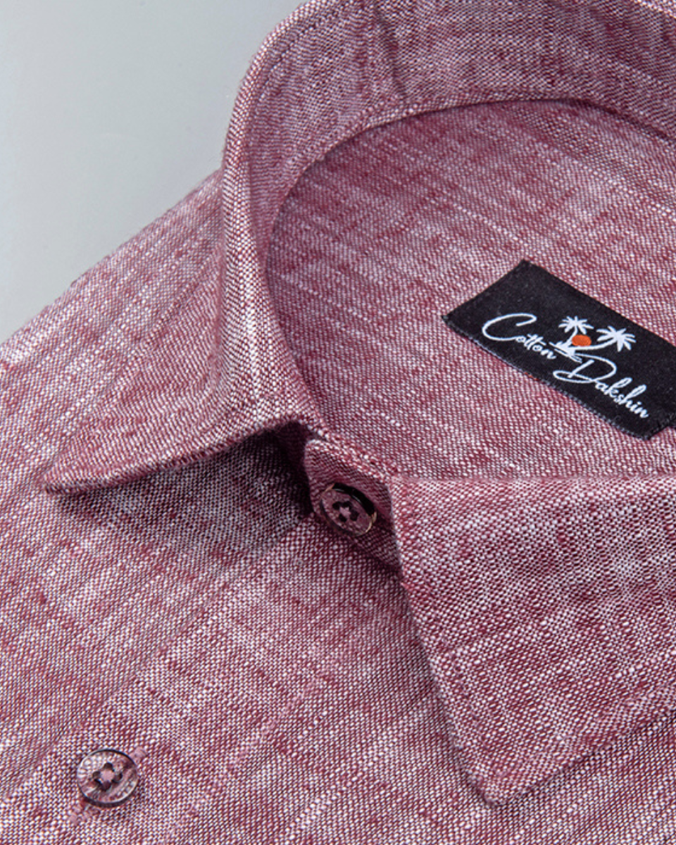 Linen Marrun Colour Shirt for Men