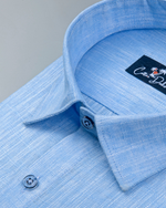 Linen Light Blue Colour Shirt for Men
