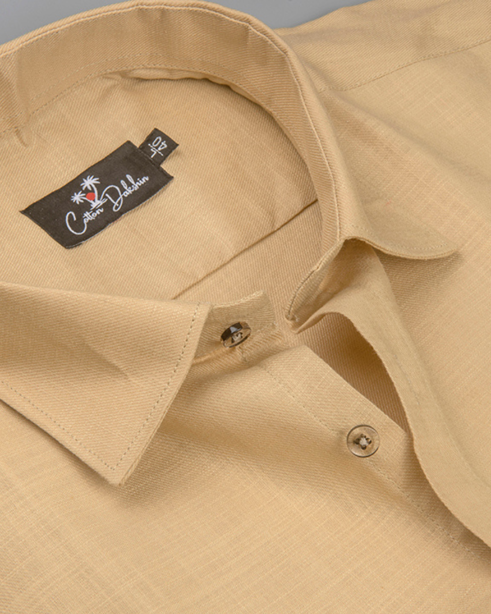 Slub Linen Fone Colour Shirts for Men