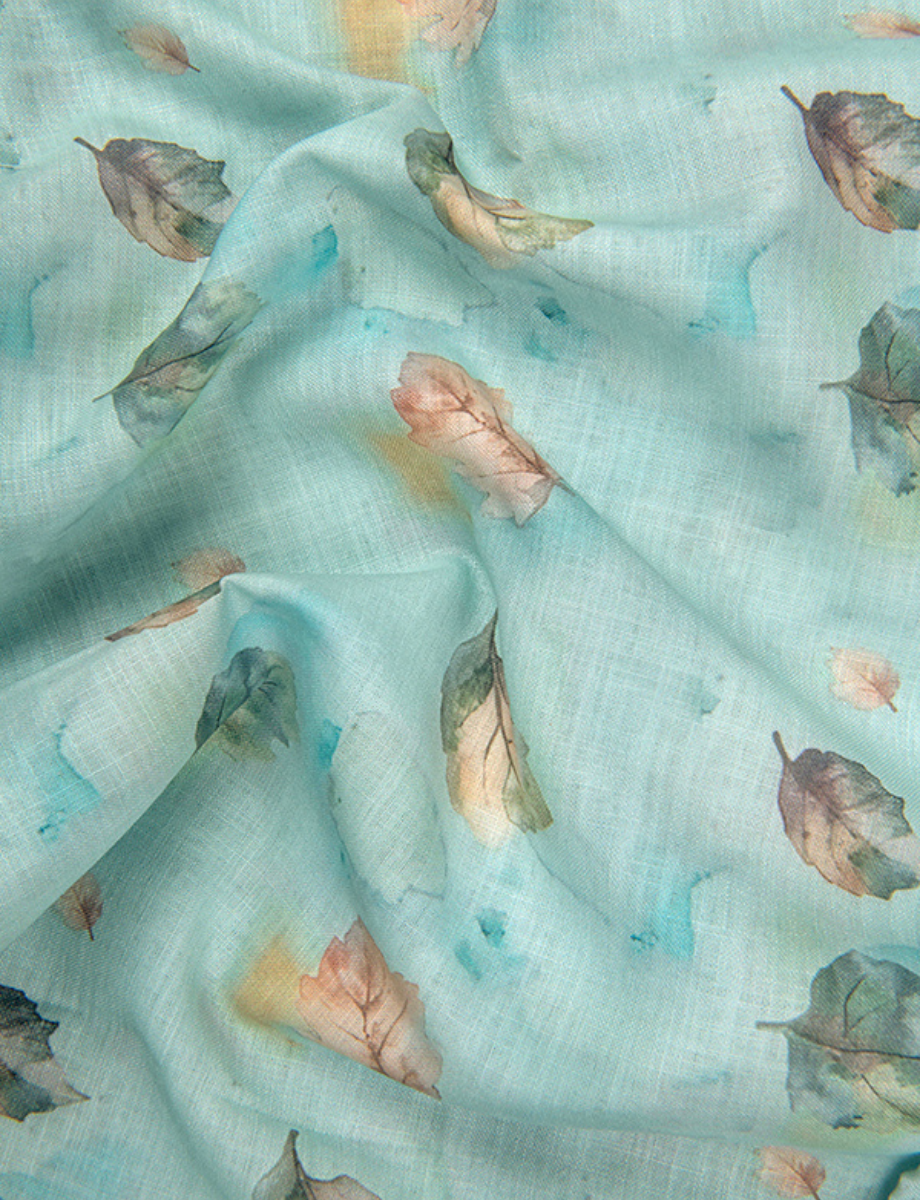 Linen Prime Rama with Fone Flower Print Shirts for Men