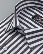 Cotton White with Black Linning Shirts for Men