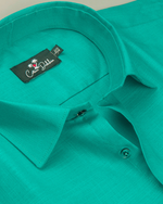 Cotton Rama Green Colour Shirts for Men