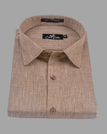 Blended Linen Fone Colour Shirts For Men