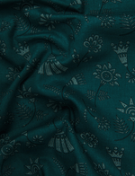 Cotton Printed Rama Green with Flowers Print Shirts for Men