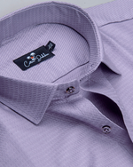 Lavender Colour Dobby Cotton Shirts for Men
