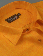 Linen Mustard Colour Shirts for Men