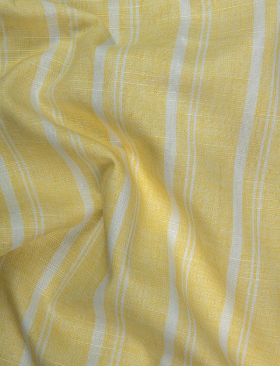 Slub Linen Yellow with White Lining Shirts for Men