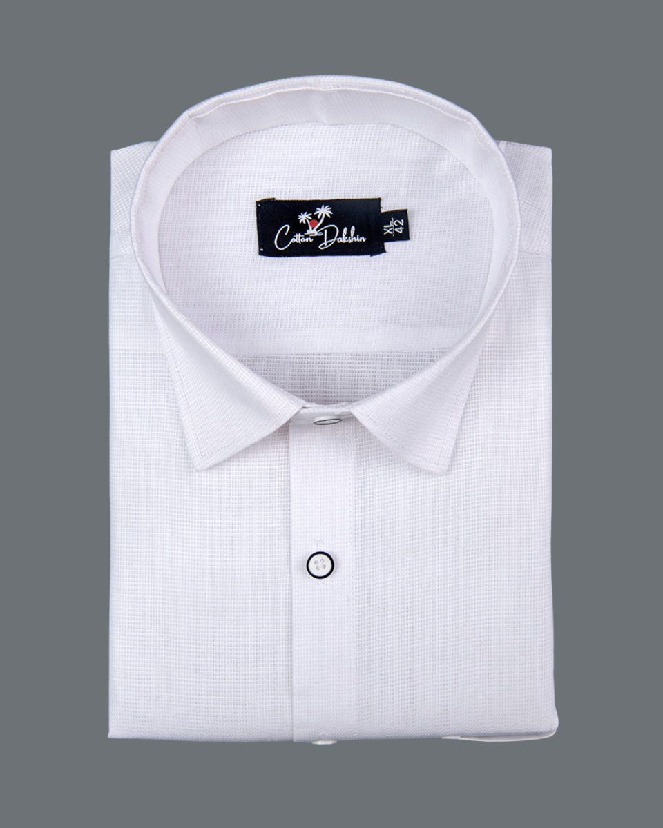 Casa Linen Prime White Shirts for Men