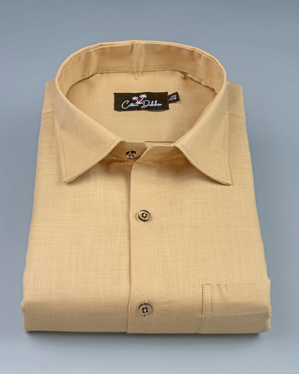Slub Linen Fone Colour Shirts for Men