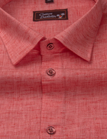 Linen peach colour shirts for men
