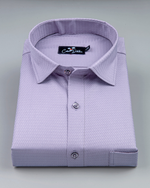Lavender Colour Dobby Cotton Shirts for Men