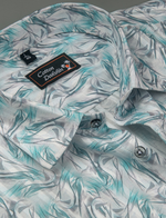 Cotton Printed white Rama Mix Zickzack Print Shirts for Men
