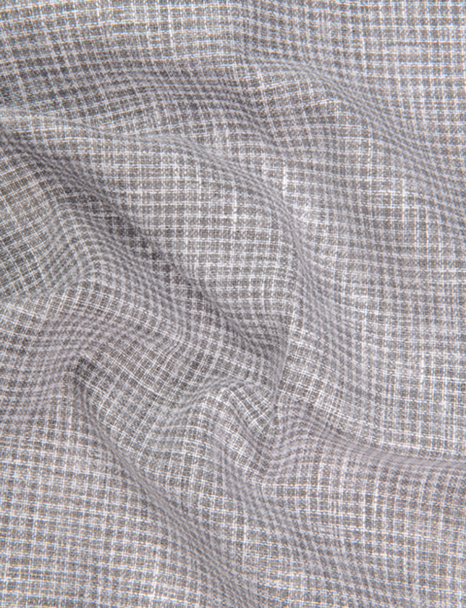 Linen Gray Colour Checks Shirts for Men