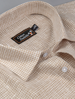 Linen Fone Colour Checks Shirts for Men