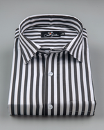 Cotton White with Black Linning Shirts for Men