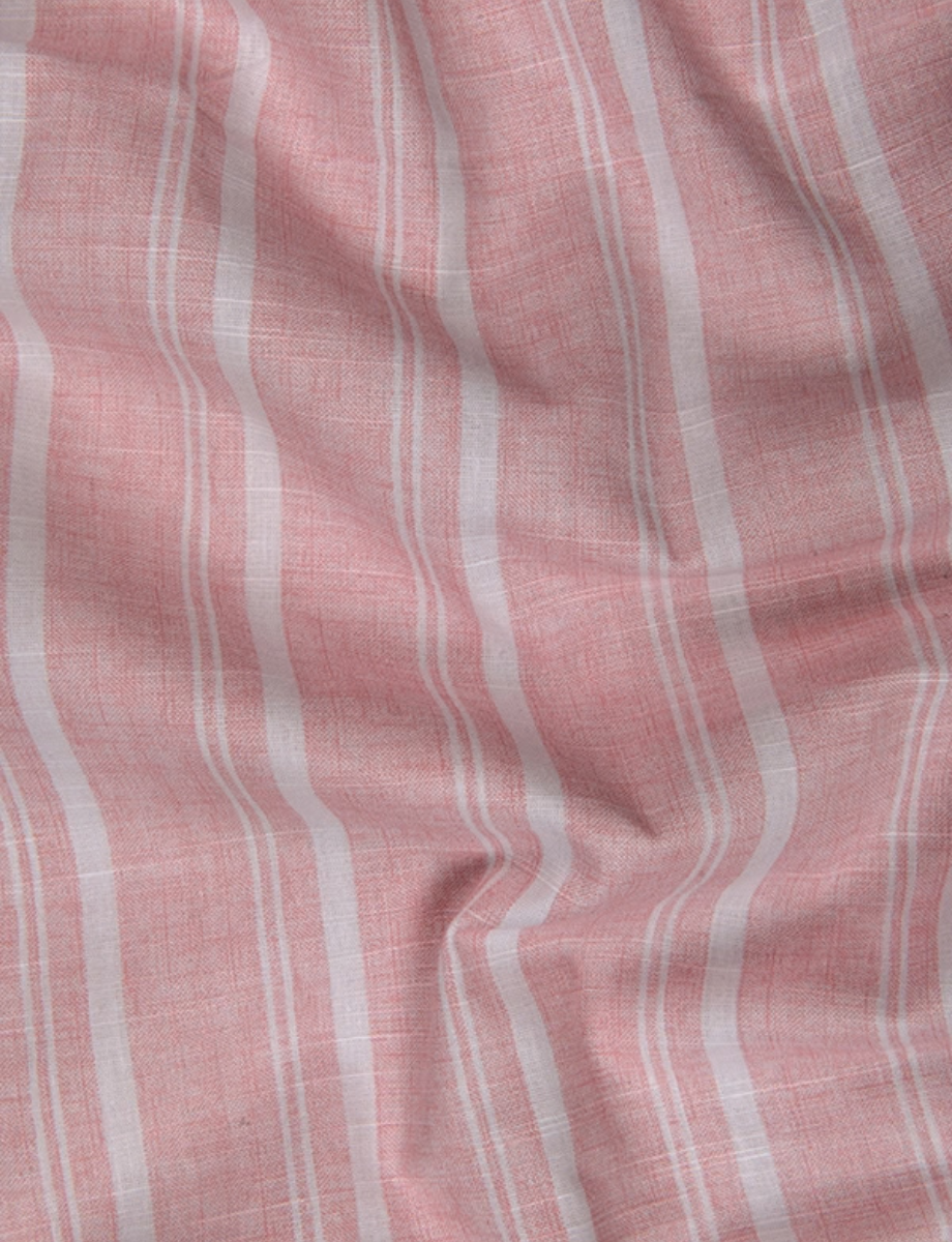Slub Linen Peach with White Lining Shirts for Men